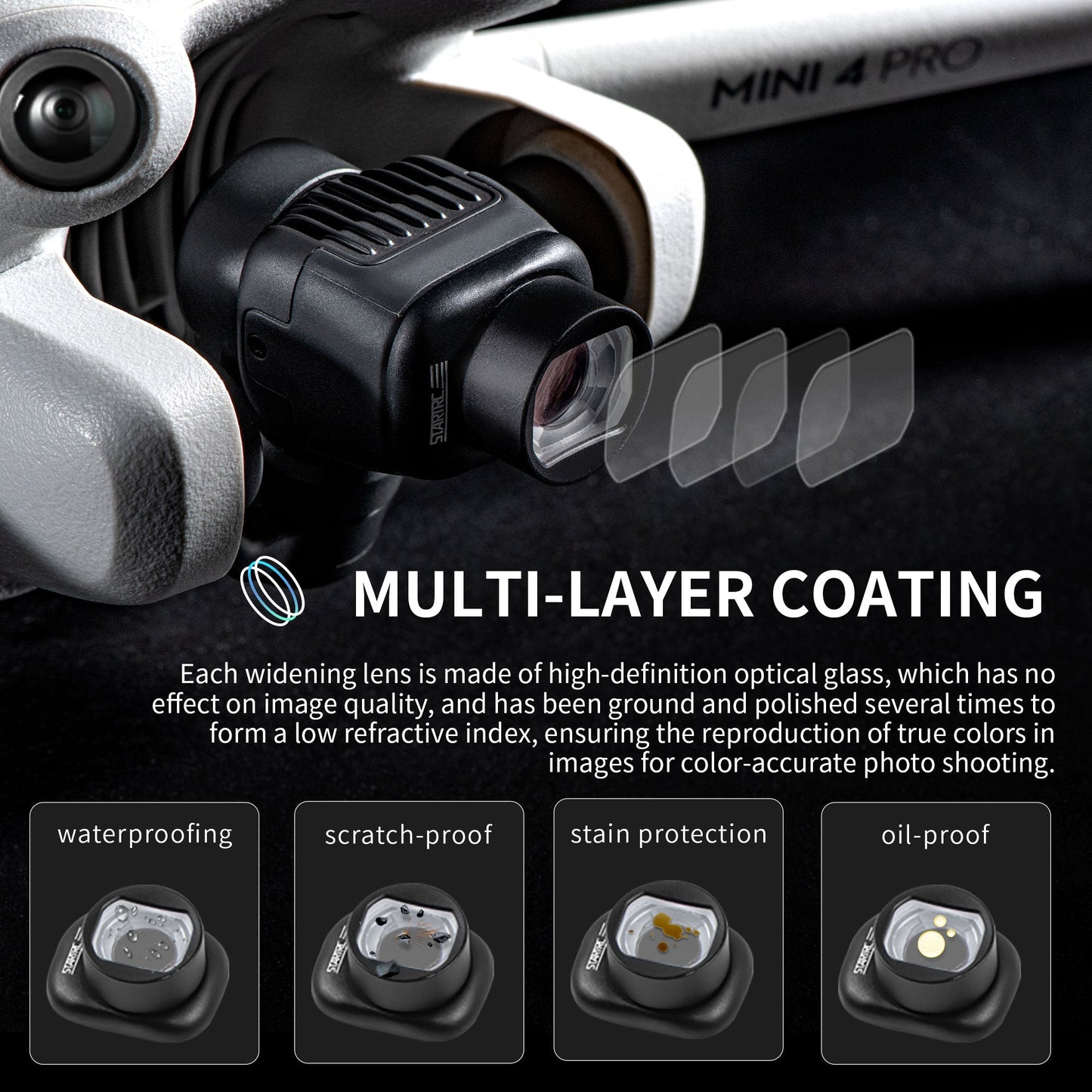 STARTRC DJI Mini 4 Pro Wide-Angle Lens