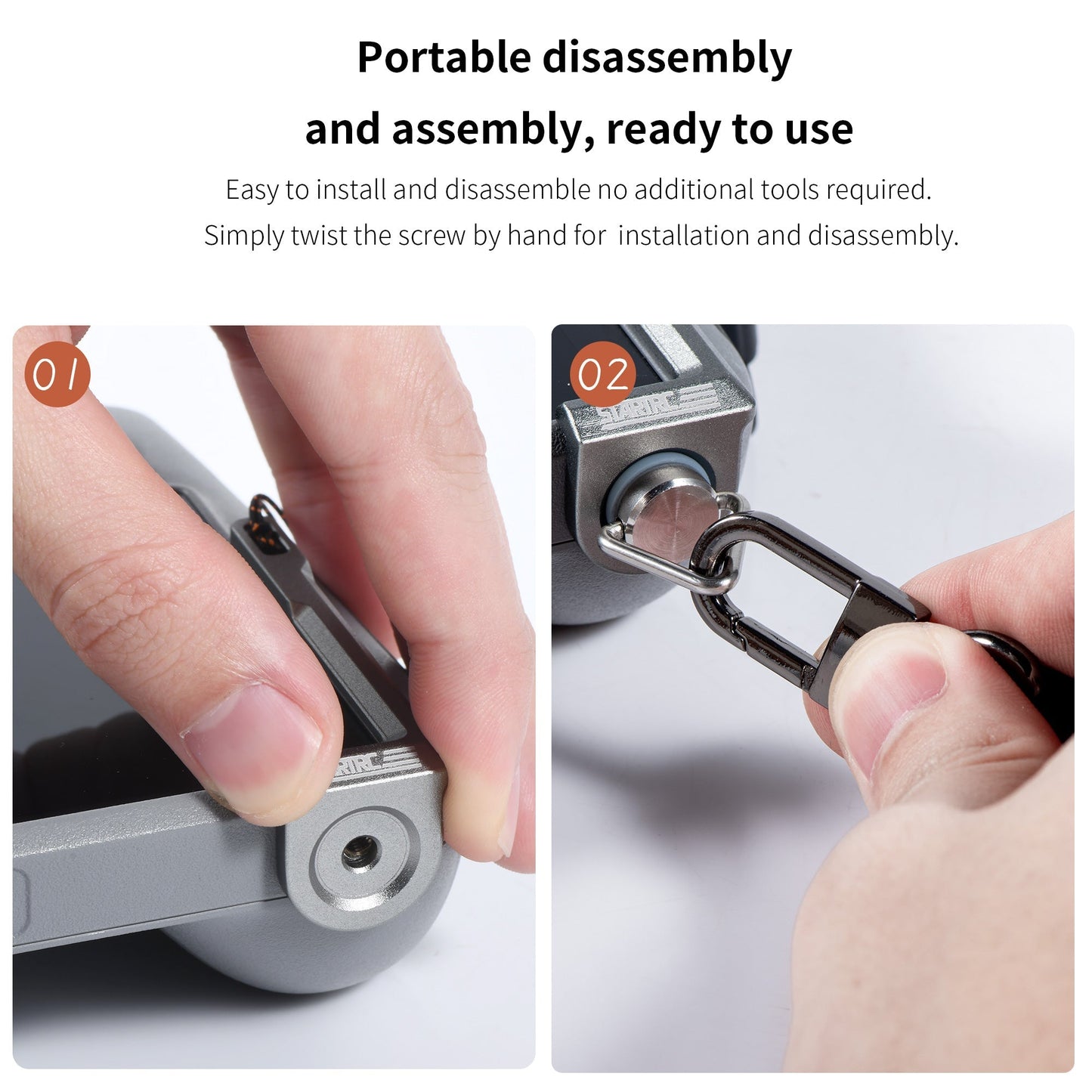 STARTRC Self-balancing Mount for DJI RC/RC2 Remote Controller (Strap NOT included)