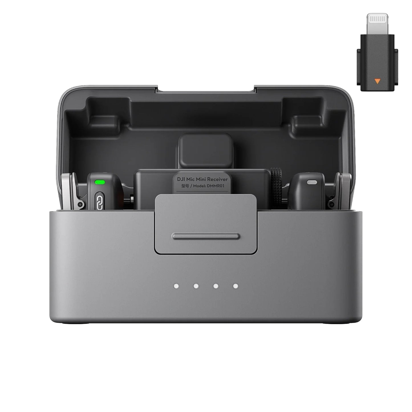 DJI Mic Mini (2 TX + 1 RX + Charging Case) + iPhone Lightning Adapter