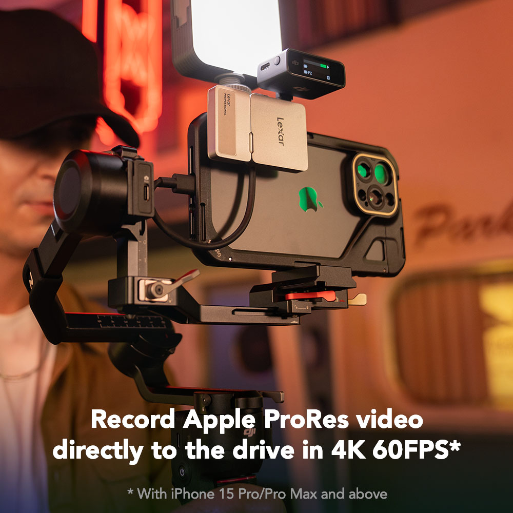 Lexar Professional Go External Portable SSD with Hub