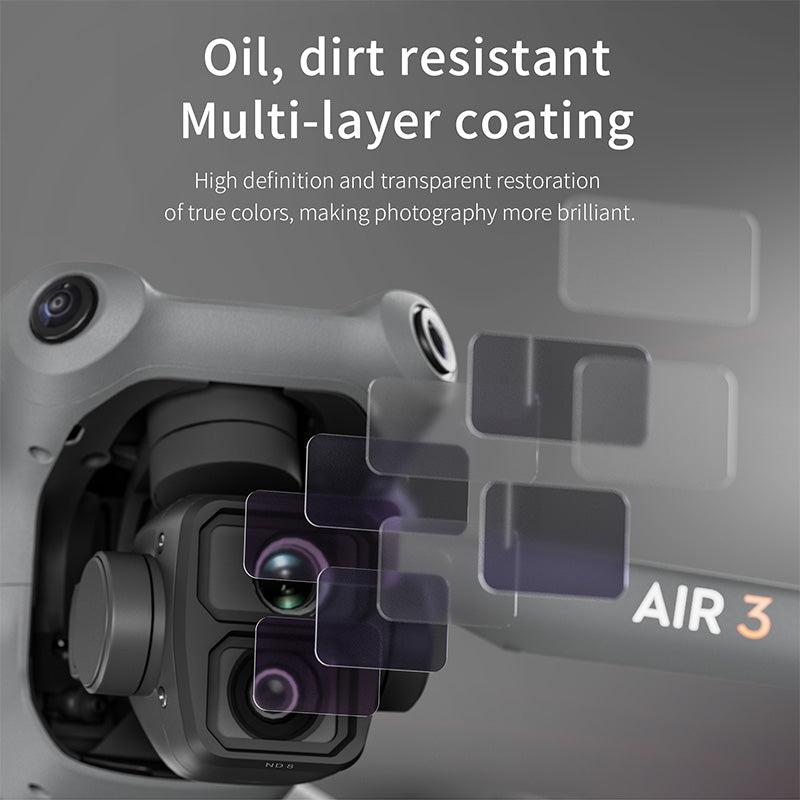 STARTRC ND Filters Set For DJI AIR 3 ( ND8 ND16 ND32 ND64 )